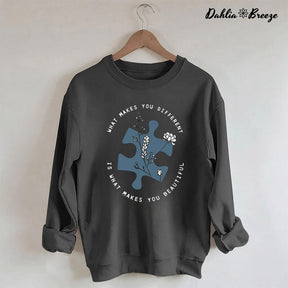 What Makes You Different Autism Awareness Sweatshirt