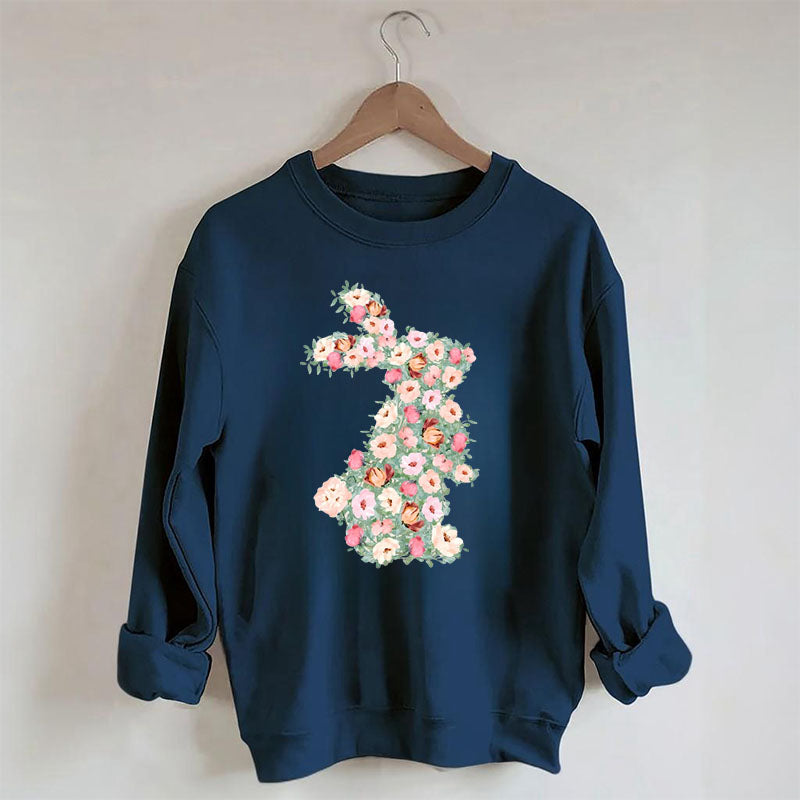 Floral Rabbit Sweatshirt