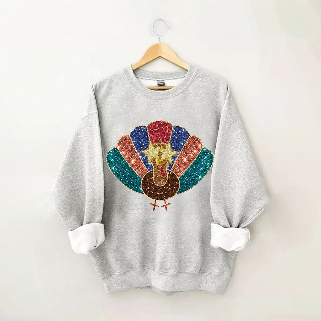 Thanksgiving Turkey Vintage Fall Sweatshirt