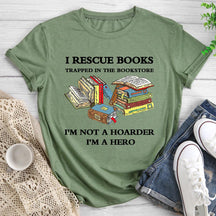 T-shirt Je sauve des livres piégés dans la librairie