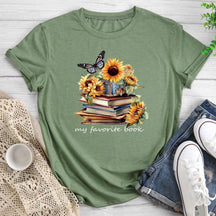 Mon livre préféré T-shirt col rond