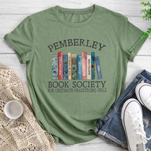 T-shirt à col rond de la Pemberley Book Society