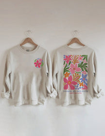 Trouver mon propre chemin Fleurs Sweatshirt