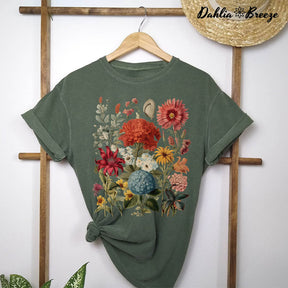 Boho Wildflowers Cottagecore T-shirt