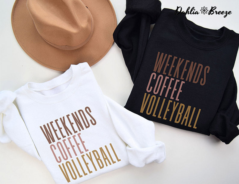 Weekend Coffee Volleyball Sweatshirt