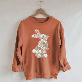 Floral Rabbit Sweatshirt