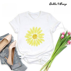 T-shirt Boho Daisy Fleurs Sauvages