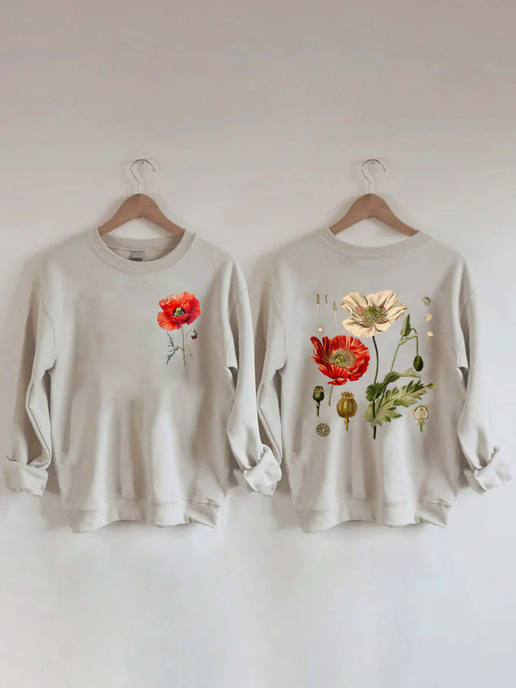 Vintage Poppy Sweatshirt