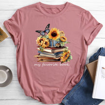 Mon livre préféré T-shirt col rond