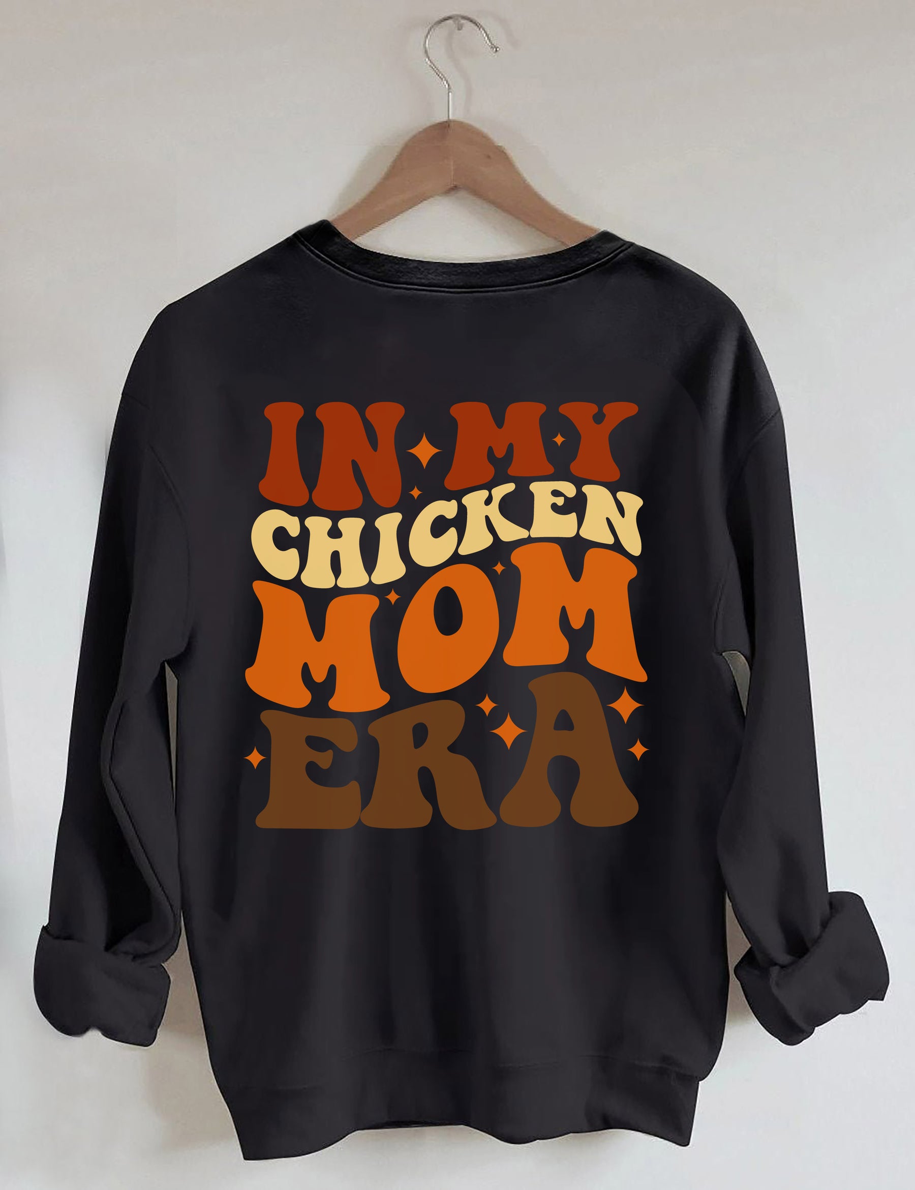 Sweat-shirt Dans mon ère de maman de poulet