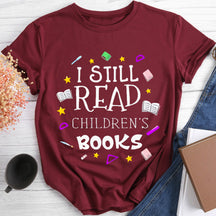 T-shirt Je lis encore des livres pour enfants