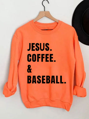 Jesus Kaffee Baseball Sweatshirt