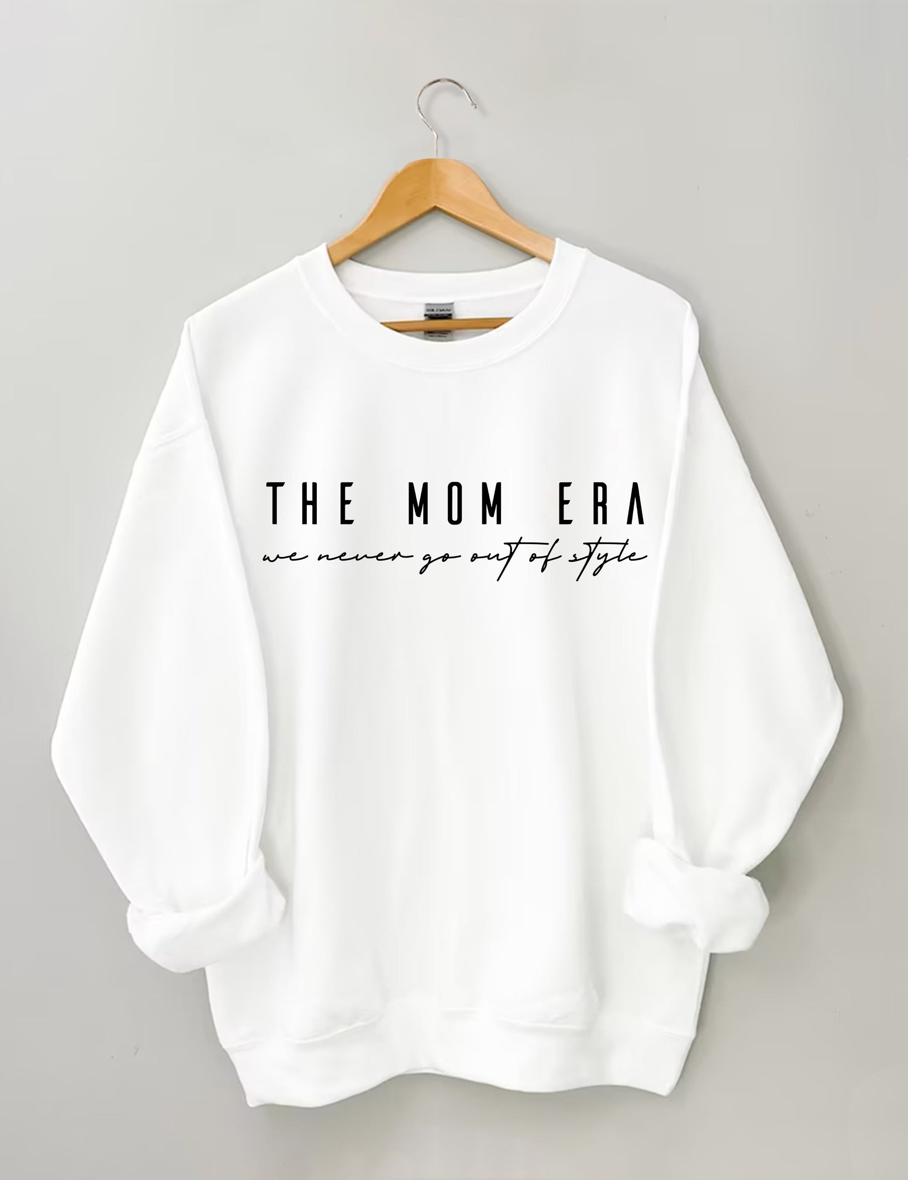 Das Mom-Ära-Sweatshirt kommt nie aus der Mode