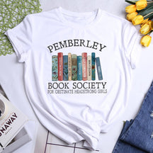 T-shirt à col rond de la Pemberley Book Society