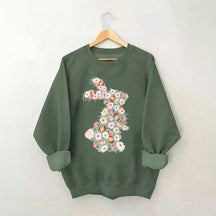 Floral Rabbit Sweatshirt