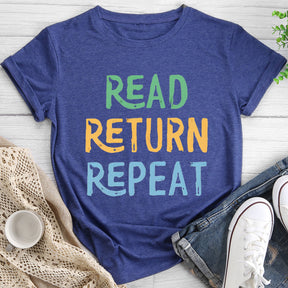 T-shirt Lire Retour Répéter