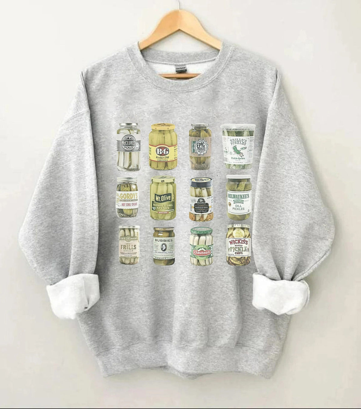 Sweatshirt mit eingemachten Gurken 