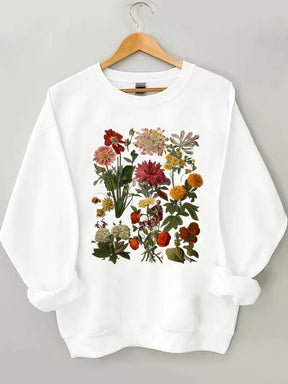 Cottagecore Vintage Flowers Sweatshirt