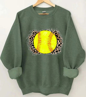 Leopard Baseball Sweastshirt