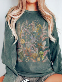 Herbst-Wildblumen-Sweatshirt