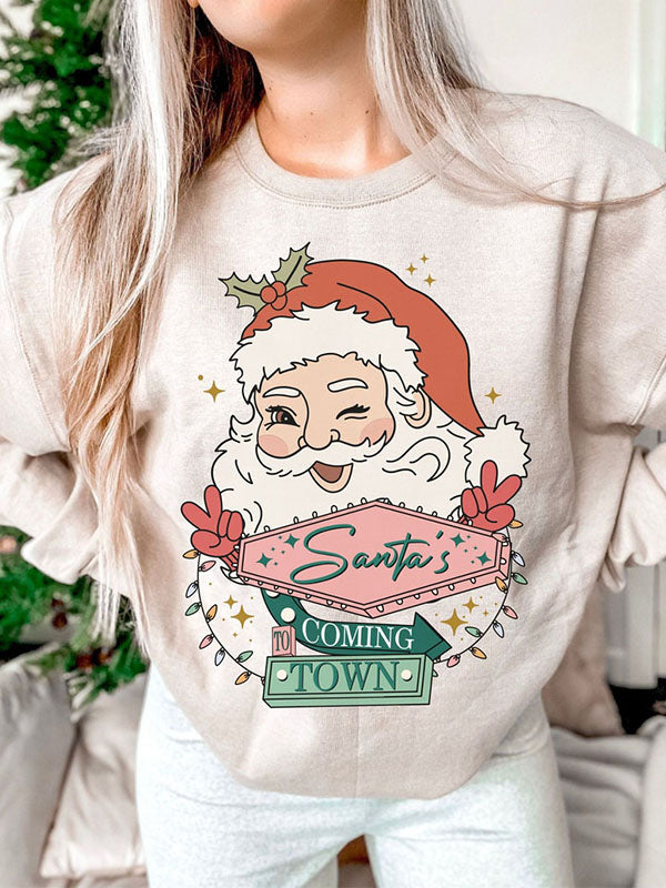 Groovy Christmas Santa Sweatshirt