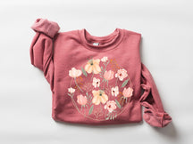 Wildflowers Print Casual Sweatshirt