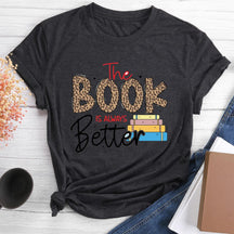 Le livre est toujours meilleur T-shirt col rond