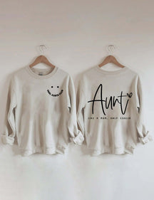 Cool Aunts Club, Auntie Like A Mom Sweatshirt