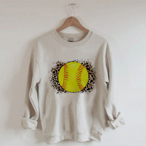 Sweat-shirt de baseball léopard