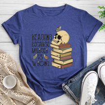 Book Lover Round Neck T-shirt