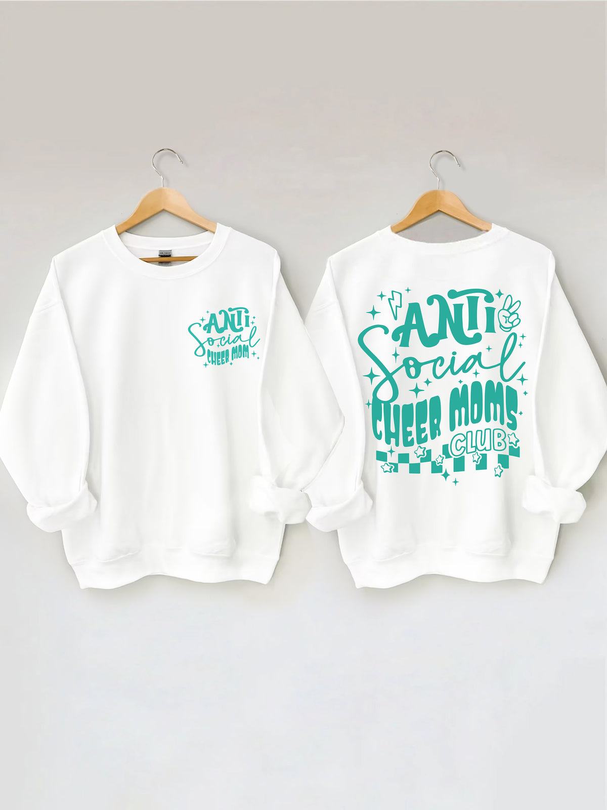 Sweat-shirt antisocial Cheer Moms Club