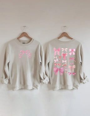 Pink Bow Cute Sweatshirt