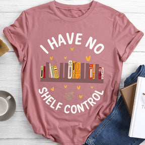 Rainbow Book I Have No Shelf Control T-shirt col rond