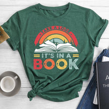 Take A Look It's In A Book Reading Round Neck T-shirt