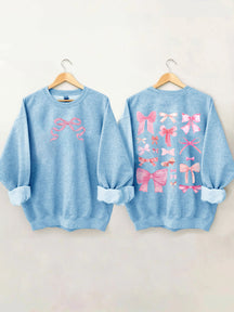 Pink Bow Cute Sweatshirt