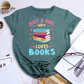 T-shirt Juste une fille qui aime les livres