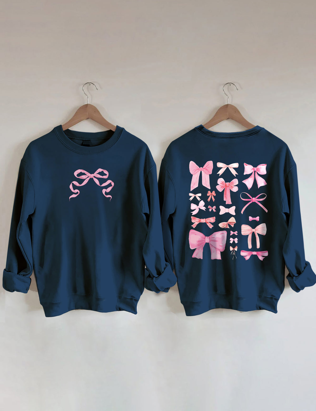 Süßes Sweatshirt mit rosa Schleife