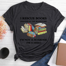 T-shirt Je sauve des livres piégés dans la librairie