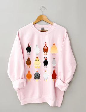 Sweat-shirt Dans mon ère de maman de poulet