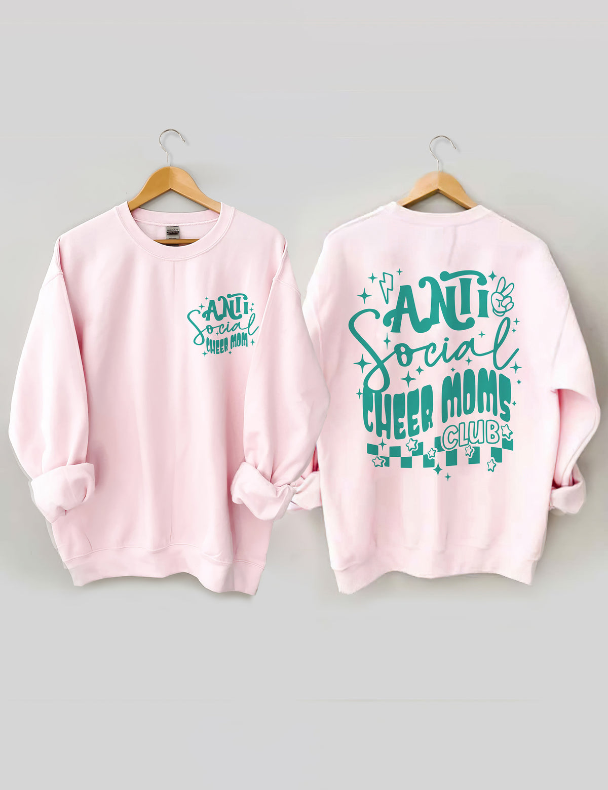 Sweat-shirt antisocial Cheer Moms Club