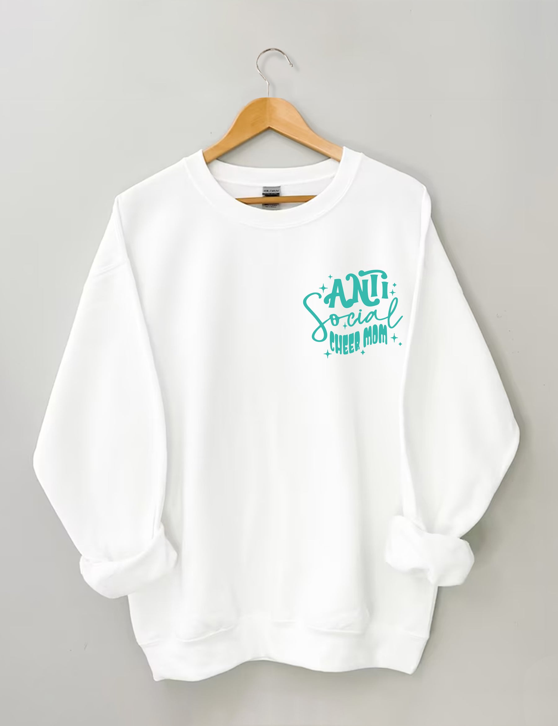 Sweat-shirt antisocial Cheer Moms Club