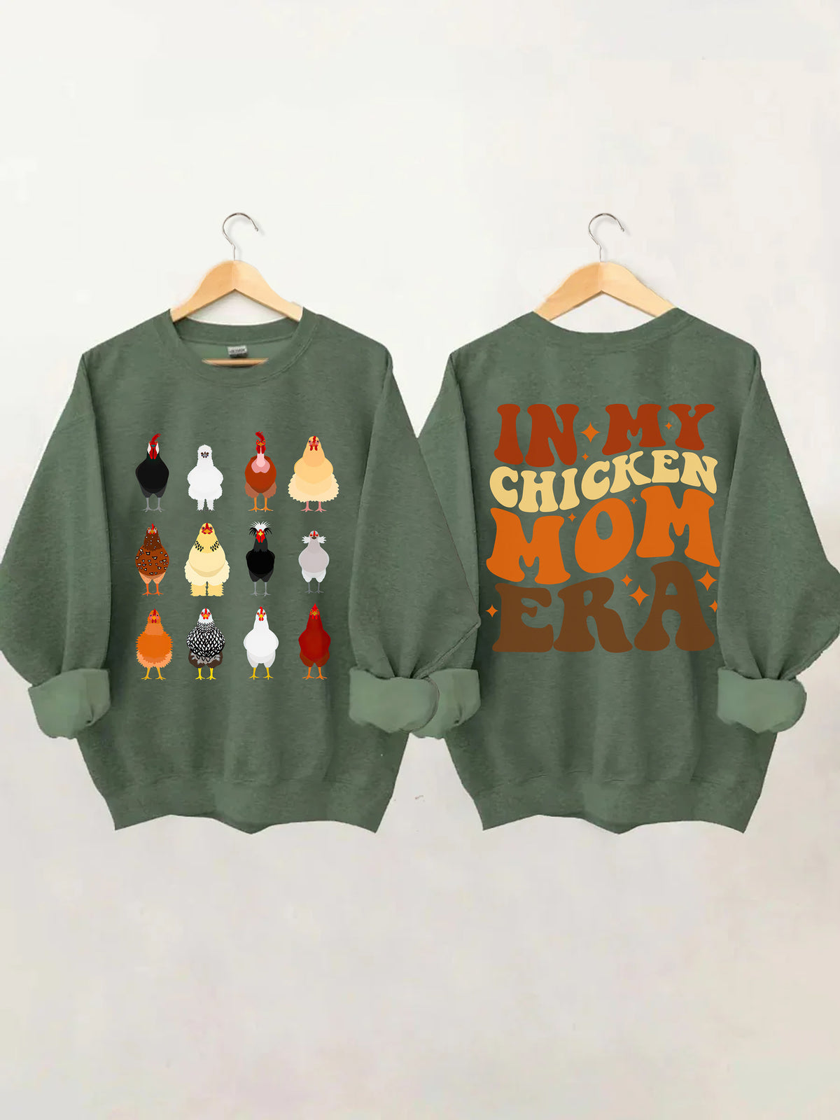 In meinem Chicken Mom Era Sweatshirt