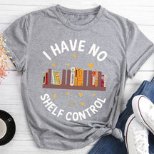 Rainbow Book I Have No Shelf Control T-shirt col rond