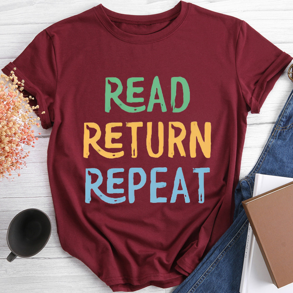 T-shirt Lire Retour Répéter