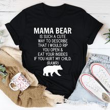 T-shirt Ne plaisante pas avec maman ours