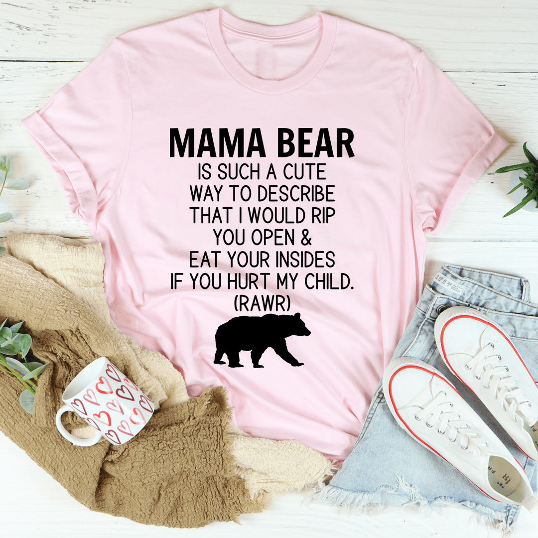 T-shirt Ne plaisante pas avec maman ours