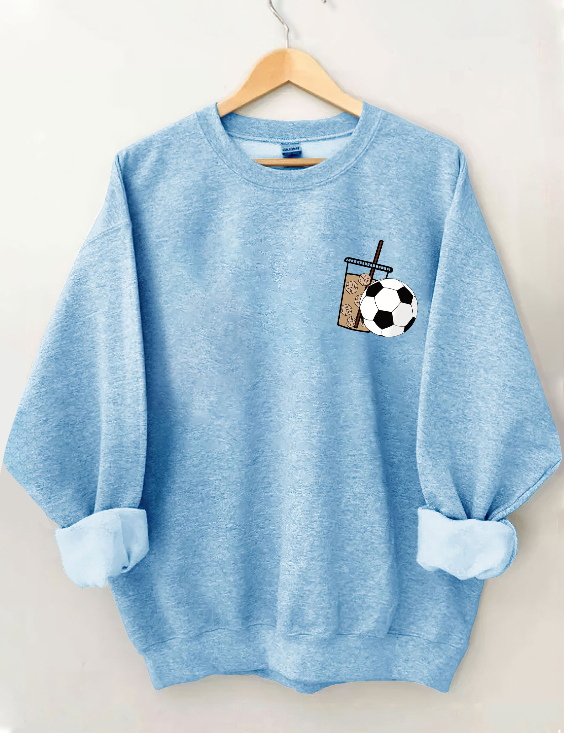 Weekends Iced Coffee Fußball-Sweatshirt