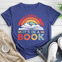 Take A Look It's In A Book Reading Round Neck T-shirt