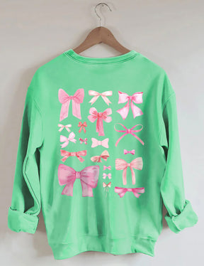 Pink Bow Cute Sweatshirt