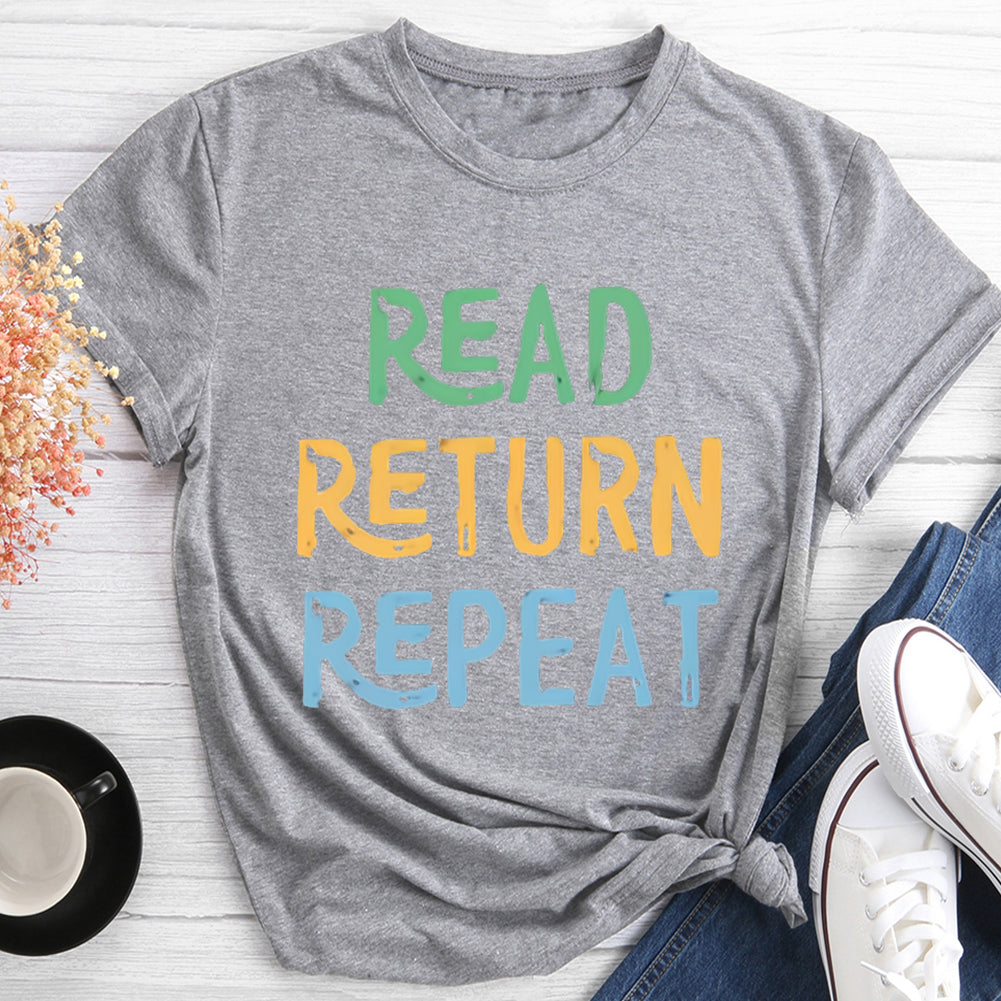 T-shirt Lire Retour Répéter